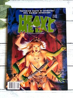 Heavy Metal Magazine May 1998 Vol 22 No 2 Neil Gaiman Interview Vintage Sci-Fi
